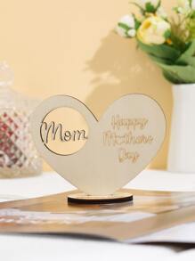 1pc Heart Shaped Decoration Craft - Multicolor - View 1