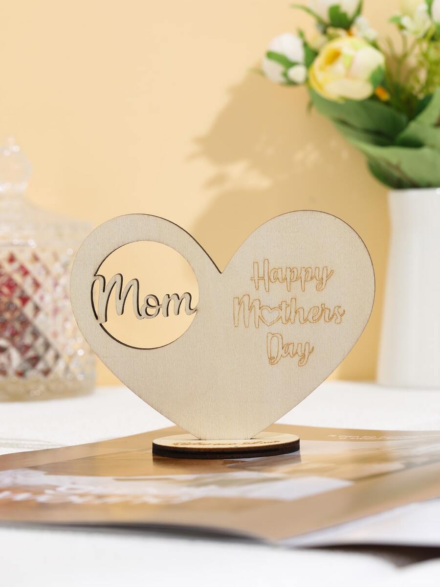 1pc Heart Shaped Decoration Craft - Multicolor - View 1