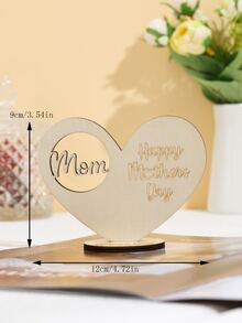 1pc Heart Shaped Decoration Craft - Multicolor - View 3