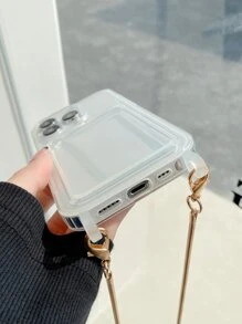 Funda de celular transparente con con tira - transparente - Ver 5