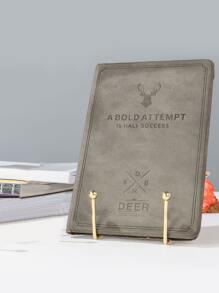 1pc Metal Book Stand - Gold - View 2