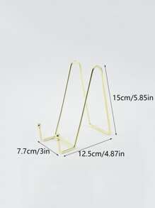 1pc Metal Book Stand - Gold - View 4