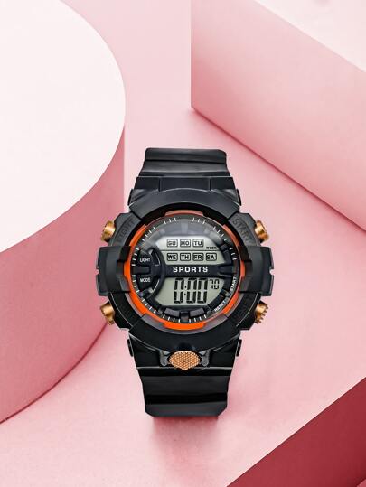 TOMI 童裝純色電子手錶，適用於日常生活