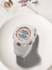 Kids Sports Luminous Electronic Watch - White - View 4