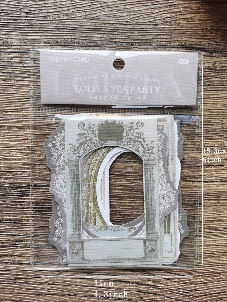 10 piezas/1 paquete con abertura Marco para fotos clasificado vintage múltiples fines para Decoración - Multicolor - Añade 5