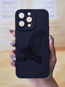 Eagle Print Soft Phone Case Matt Back Compatible With iPhone 15 14 13 12 11 Plus Pro Max 7 8 X XS XR SE Mini - Multicolor - View 6