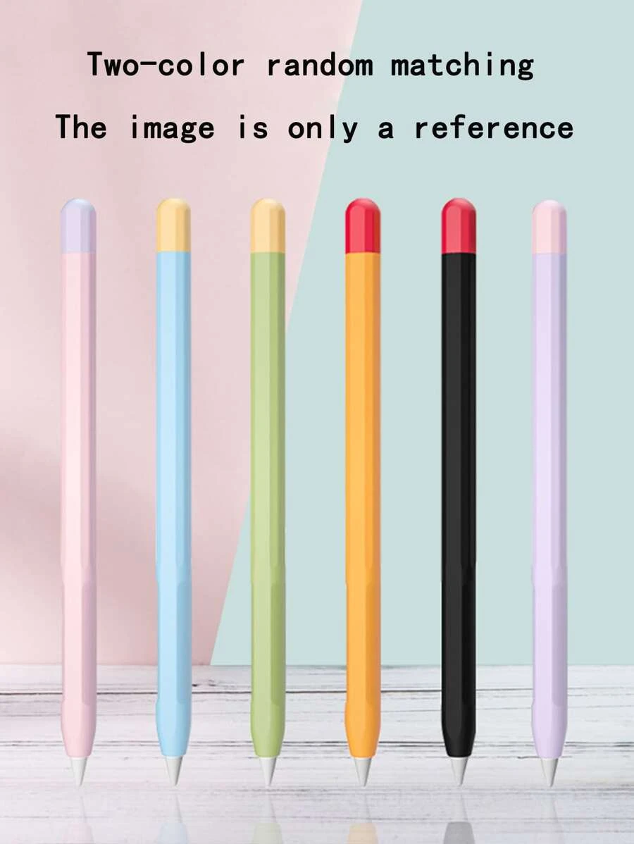 2入組隨機色素色觸控筆套兼容第二代Apple Pencil - 彩色 - 查看 1