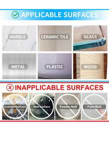 10 piezas Cinta de doble cara, cinta adhesiva transparente minimalista para el hogar - transparente - Ver 6