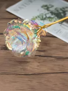 1 hoa nhân tạo bằng nhựa, hoa nhân tạo hình ba chiều hiện đại cho gia đình - Nhiều màu - Xem 1