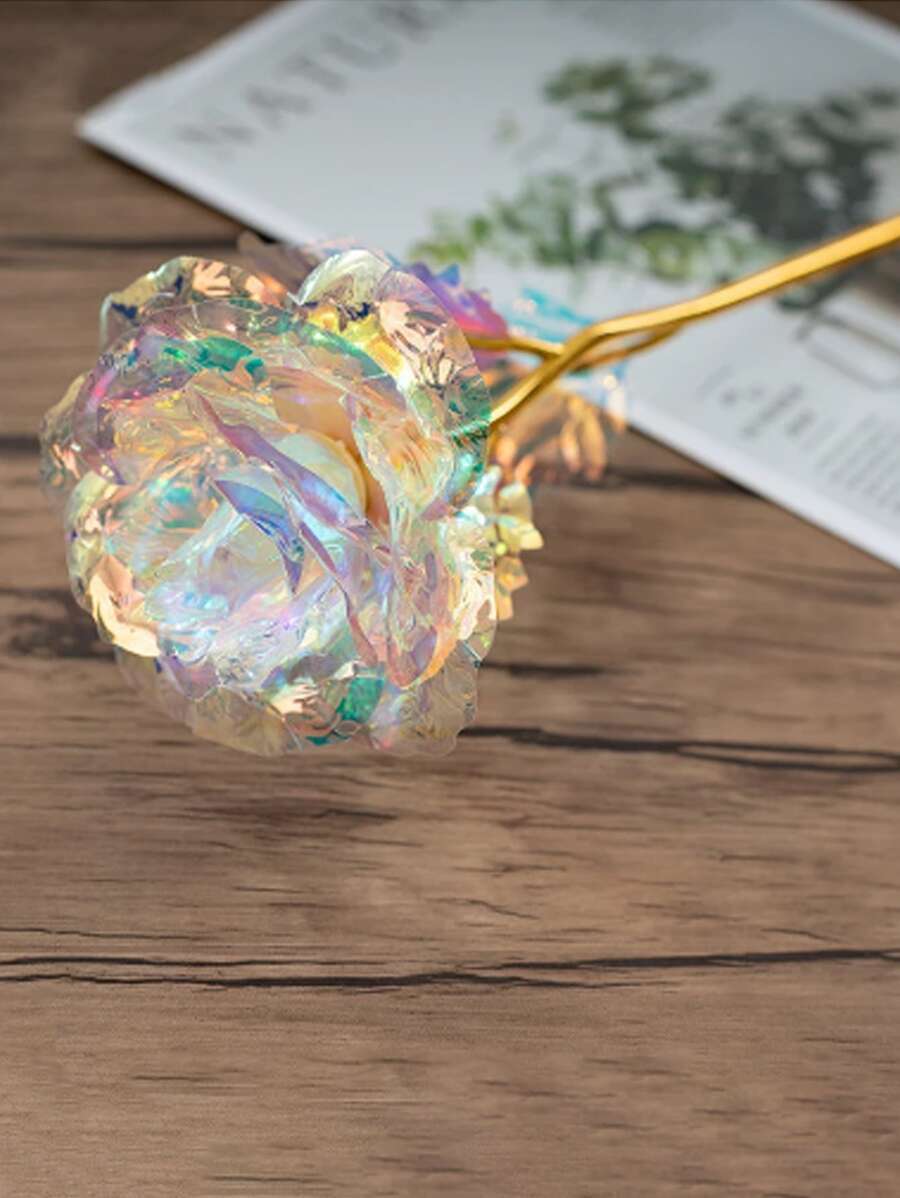 1 hoa nhân tạo bằng nhựa, hoa nhân tạo hình ba chiều hiện đại cho gia đình - Nhiều màu - Xem 1