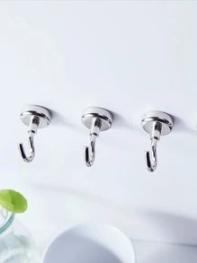 5入組鐵牆面掛鉤 - 銀色 - 查看 4