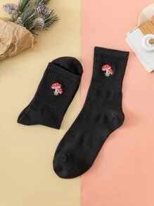 Vớ thủy thủ đoàn thêu hình nấm - Nhiều màu - Xem 2