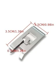 2pcs Stainless Steel Sewing Machine Presser Foot, Classic Sewing Machine Presser Foot For Home - Silver - View 2