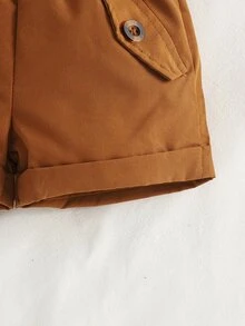 嬰兒小熊印花T恤和卷邊短褲 - 彩色 - 查看 4