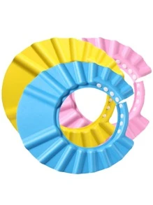 Baby Shampoo Shower Cap Ear Protection Waterproof Cap Baby Shower Cap Shampoo Cap - Yellow - View 3