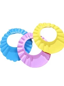Baby Shampoo Shower Cap Ear Protection Waterproof Cap Baby Shower Cap Shampoo Cap - Yellow - View 2