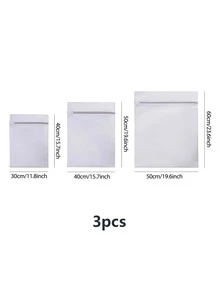 3 piezas Bolsa de lavandería liso - Multicolor - Ver 3