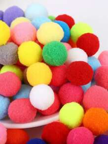 50pcs Ball Design Random Cat Teaser Toy For Dog And Cat For Play - Multicolor - View 6
