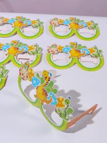 6 Gói Kính dự tiệc họa tiết hoạt hình, Kính trang trí tiệc bằng giấy dễ thương - Nhiều màu - Xem 1