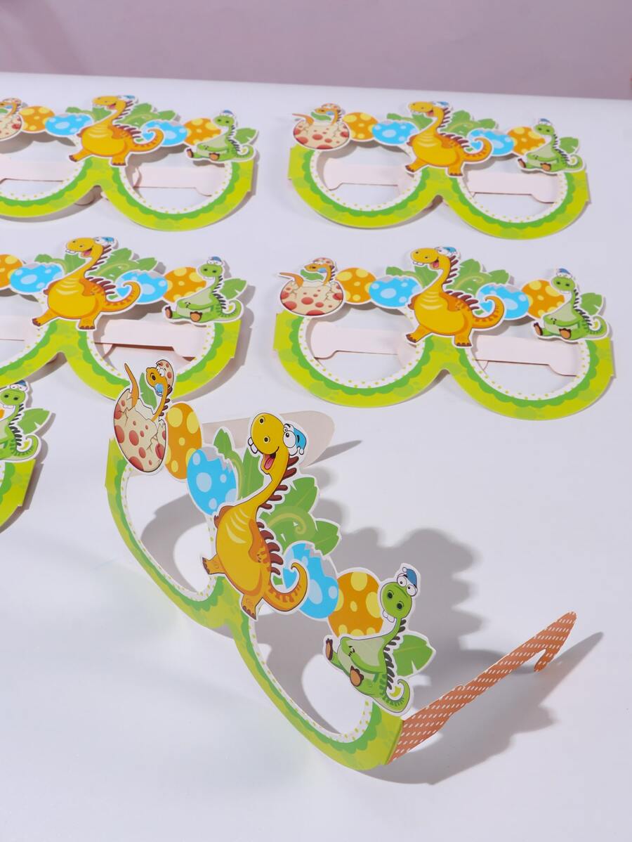 6 Gói Kính dự tiệc họa tiết hoạt hình, Kính trang trí tiệc bằng giấy dễ thương - Nhiều màu - Xem 1