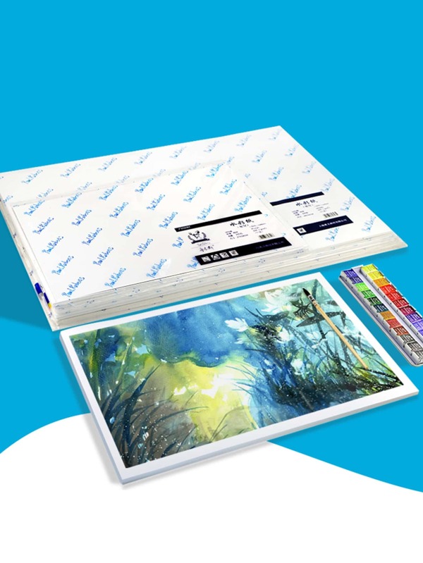 1pack Solid Color Watercolor Paper, Simple Multipurpose Drawing Paper
