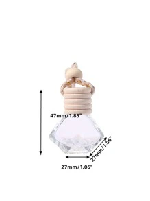 1入組透明空香水瓶汽車掛飾