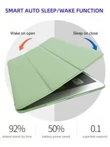 DANYCASE 保护壳，兼容 iPad A16、Air 11/13、M3 2025、Mini 7、A17、Pro 2024、Air 11/13、M2 2024、Pro 11/13、M4 2024（第 7、8、9 代，10.2 英寸）、Air 4、Air 5、Pro 11 英寸（第 2、3、4 代）、Pro 12.9 英寸（第 4、5、6 代） - 薄荷綠 - 查看 4