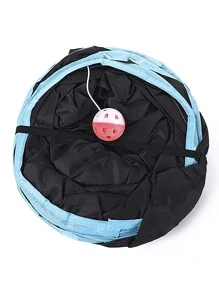 1pc Foldable Cat Tunnel For Cat For Play - Multicolor - View 2