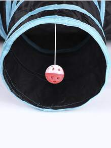 1pc Foldable Cat Tunnel For Cat For Play - Multicolor - View 5