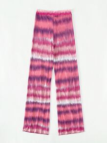 Tie Dye Cover Up Pants - Multicolor - View 2