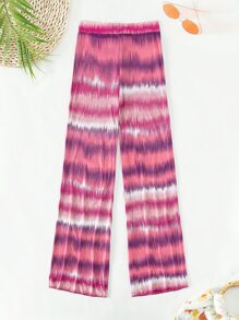 Tie Dye Cover Up Pants - Multicolor - View 4