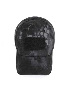 Hombres 1 pieza Gorra de béisbol con patrón de piel de serpiente casual para exterior - Multicolor - Ver 2