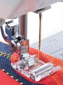 1pc Stainless Steel Sewing Machine Presser Foot, Classic Sewing Machine Presser Foot For Home - Clear - View 1