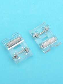 1pc Stainless Steel Sewing Machine Presser Foot, Classic Sewing Machine Presser Foot For Home - Clear - View 2