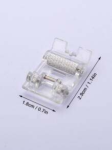 1pc Stainless Steel Sewing Machine Presser Foot, Classic Sewing Machine Presser Foot For Home - Clear - View 3