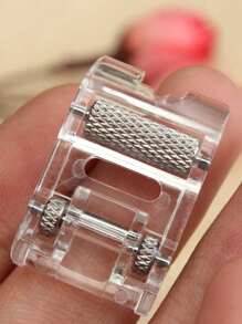 1pc Stainless Steel Sewing Machine Presser Foot, Classic Sewing Machine Presser Foot For Home - Clear - View 4