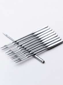 10pcs Stainless Steel Sewing Machine Needle, Classic Needle For Sewing Machine - Silver - View 4