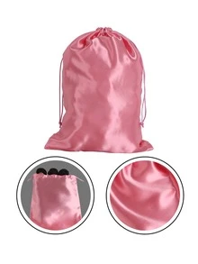 Túi đựng tóc giả 2 chiếc - Bụi hồng - Xem 3