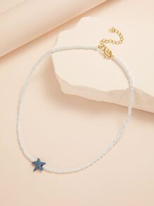 星形裝飾串珠項鏈