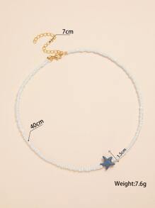 星形裝飾串珠項鏈