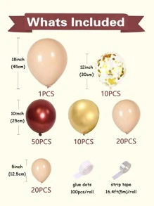 113pcs Mixed Color Balloon Garland - Multicolor - View 3