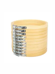 10pcs Bamboo Embroidery Hoops Round Cross Stitch Hoops/Decorative Hoop Ring (8cm/10cm/15cm/20cm)
