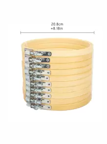 10pcs Bamboo Embroidery Hoops Round Cross Stitch Hoops/Decorative Hoop Ring (8cm/10cm/15cm/20cm)