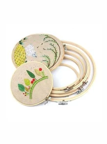 10pcs Bamboo Embroidery Hoops Round Cross Stitch Hoops/Decorative Hoop Ring (8cm/10cm/15cm/20cm)
