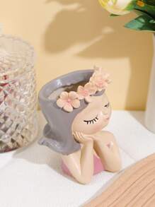 1 söt nordisk stil för flickor i harts, utsökt pennkruka, rörformad pennställ, heminredning, sovrumsvas, högtidspresent, födelsedagspresent, festtillbehör, present till flickvän tillbaka till skolan kontorsskrivbordstillbehör skrivbordstillbehör kontorsmaterial kontorstillbehör - Multifärgad - Visa 3