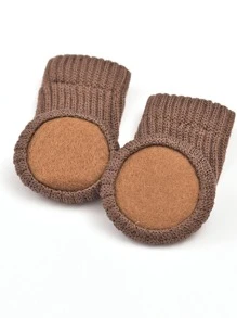 4pcs Chair Leg Cover, Coffee Brown Thick Anti-slip Polyester Chair Foot Protector For Home - Coffee Brown - View 2