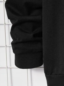 Manfinity LEGND Men's Character And Slogan Print Sweatshirt - Black - View 3