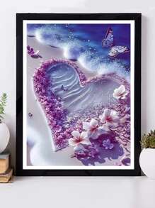 Tranh đính đá tự làm họa tiết bãi biển, Tranh nghệ thuật treo tường bằng kim cương đầy đủ, Không bao gồm khung, Tranh đính đá thủ công tự làm cho người mới bắt đầu - Nhiều màu - Xem 1