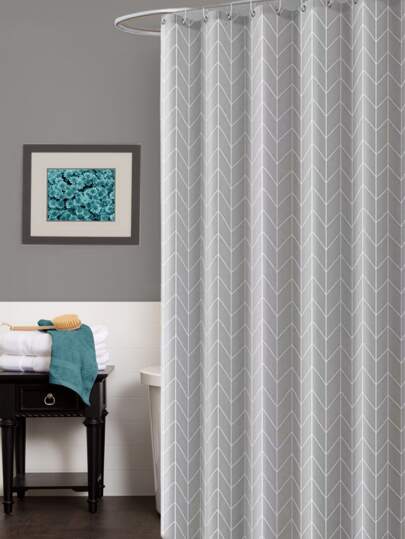 Geometric Print Waterproof Shower Curtain, Modern Bath Curtain For Bathroom Home Bathroom Decor Fall Decor Bathroom Accessories Back To School