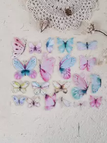 40 miếng dán hình con bướm - Nhiều màu - Xem 4